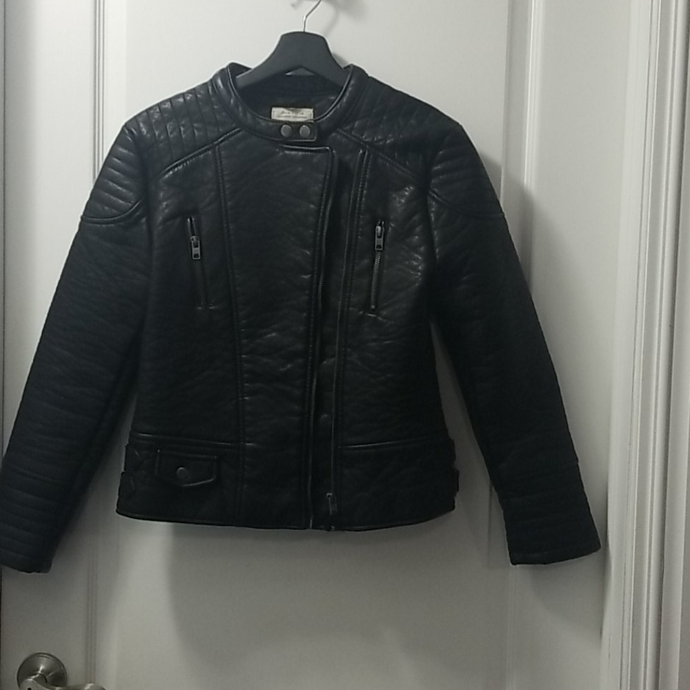 Zara outwear collection leather jacket